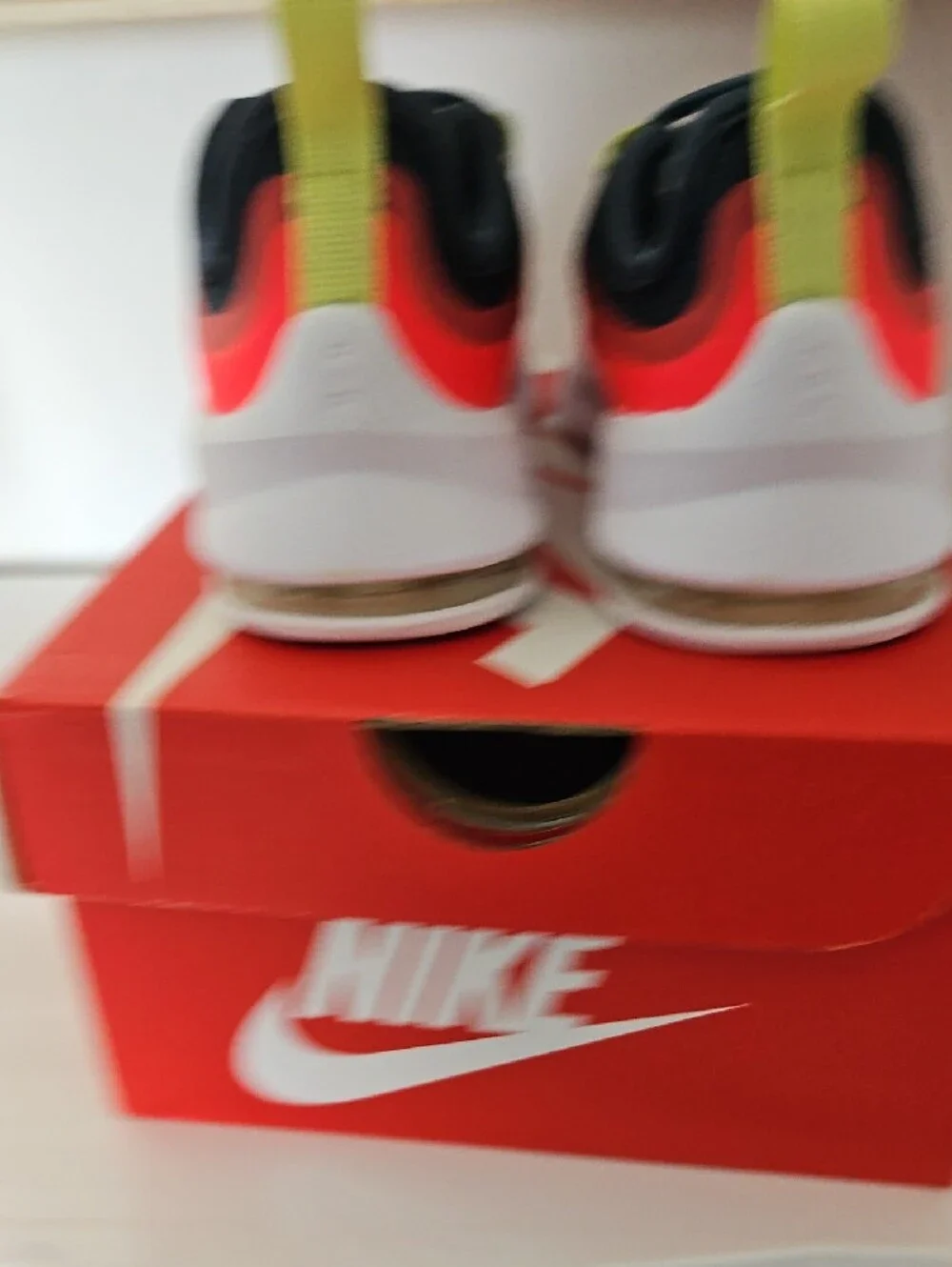 Nike Kids Air Max Axis Sneakers - Black, Red, Yellow